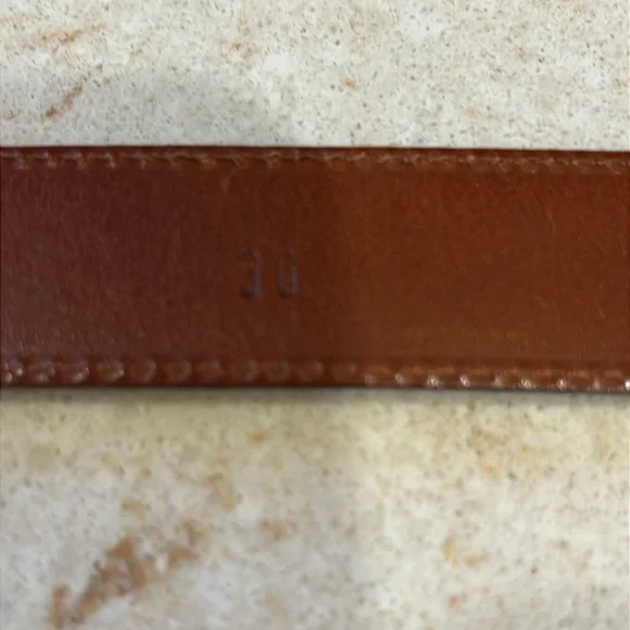 Vintage Ralph Lauren Women Genuine Lizard Brown Belt Sz 36 Made in Italy - Picture 9 of 10